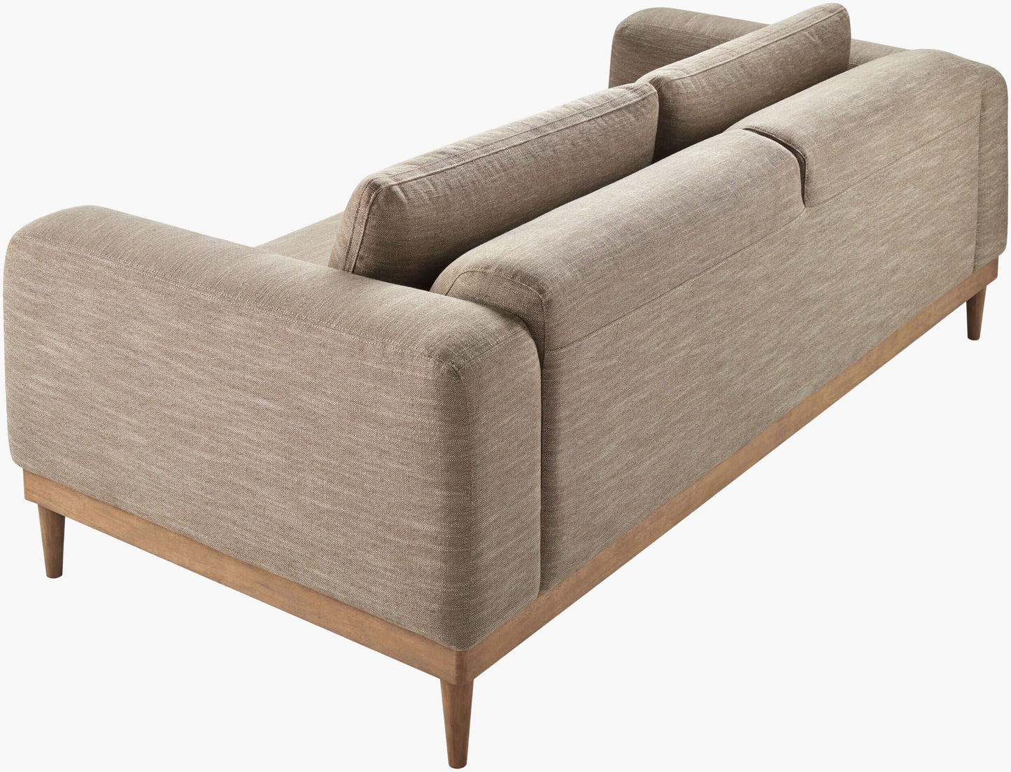 Strattan STAN-001 38"H x 89"W x 40"D Sofa- back and side view