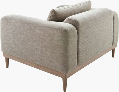 Strattan STAN-002 38"H x 54"W x 40"D Accent Chair- back and side view