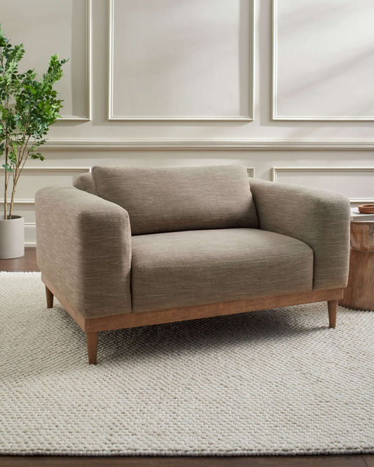 Strattan STAN-002 38"H x 54"W x 40"D Accent Chair- front view
