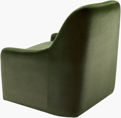 Tasa TASA-001 33"H x 30"W x 28"D Swivel Chair- back and side view