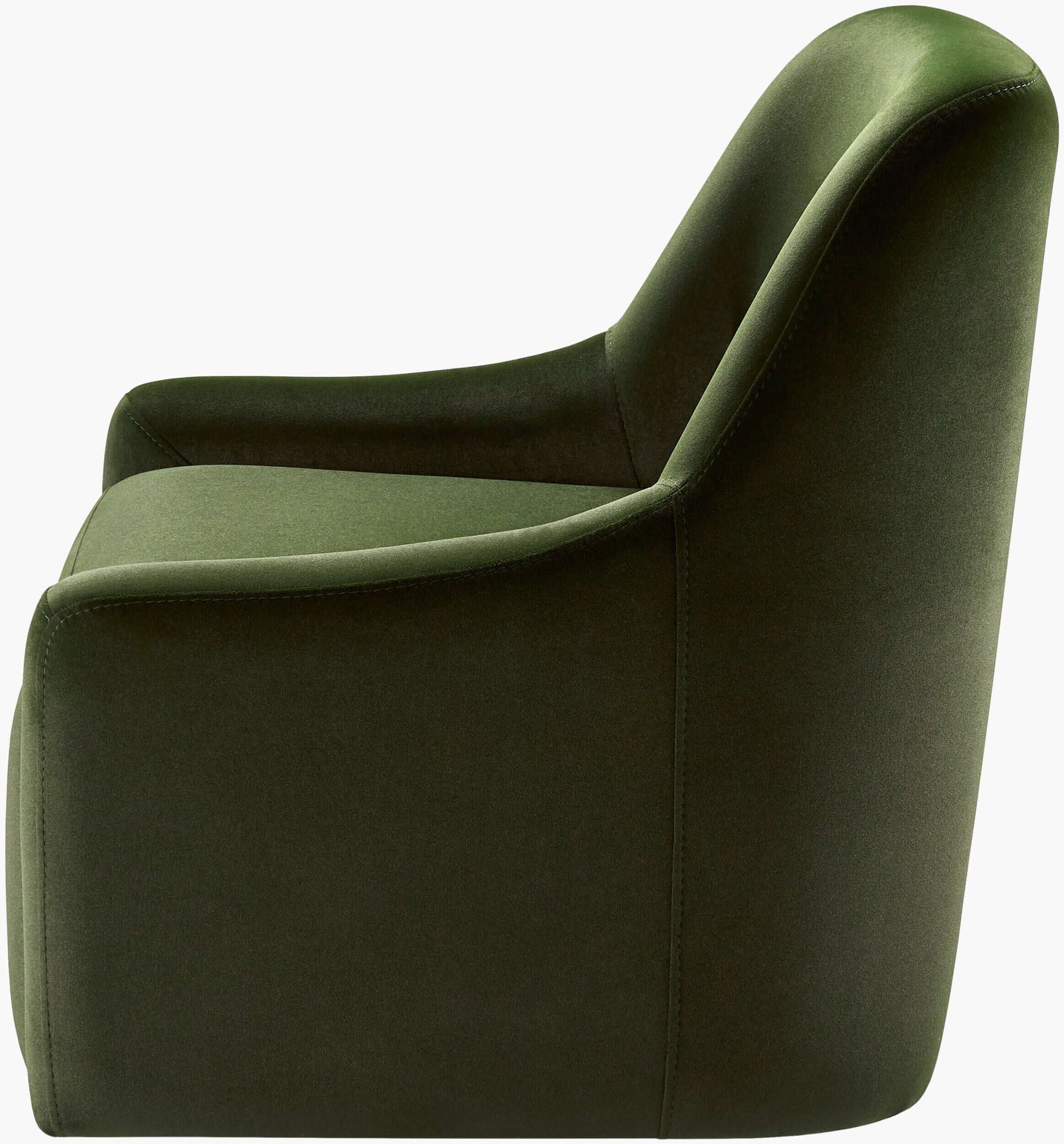 Tasa TASA-001 33"H x 30"W x 28"D Swivel Chair- side view