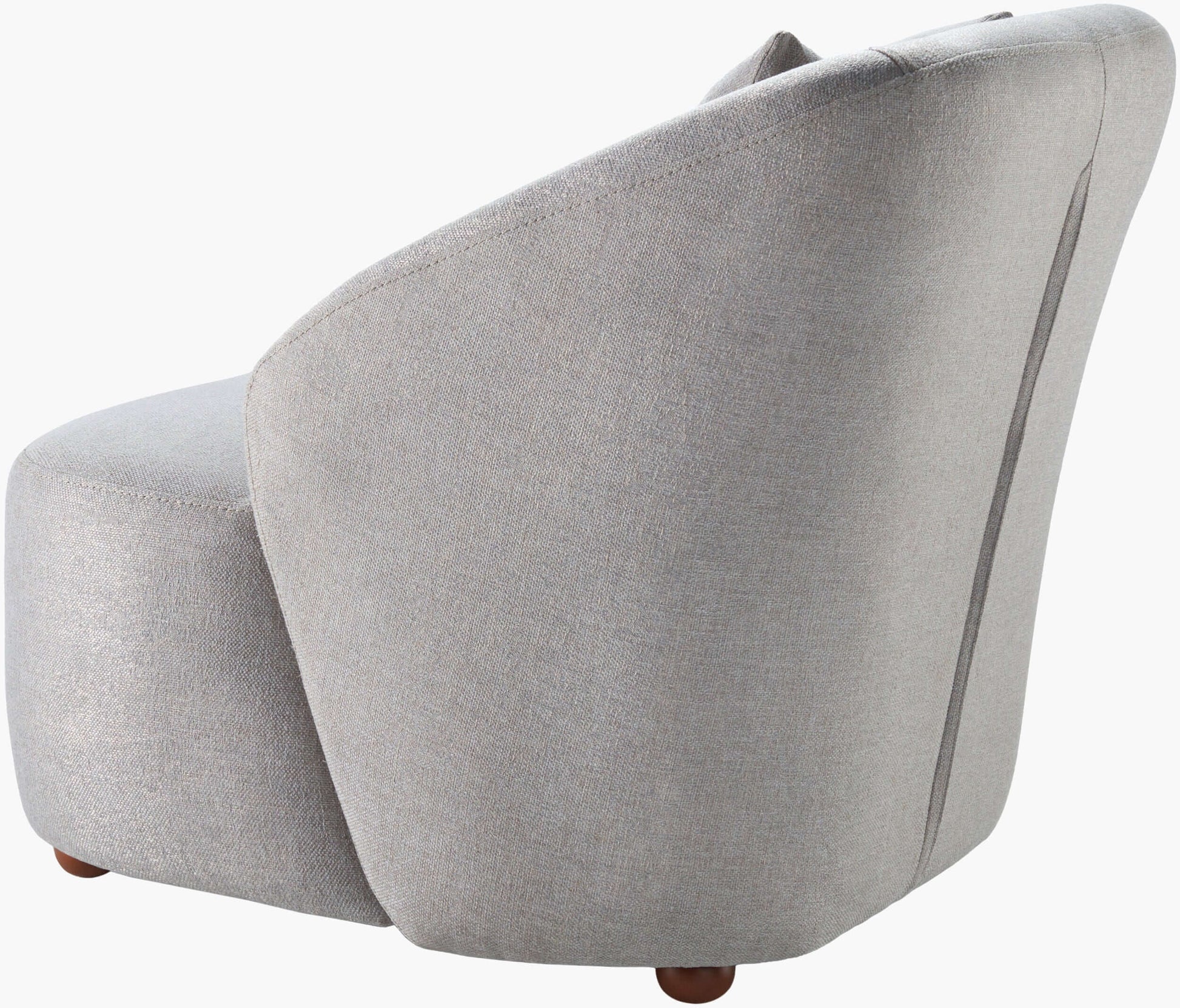 Cates TES-001 33"H x 33"W x 33"D Accent Chair- back and side view