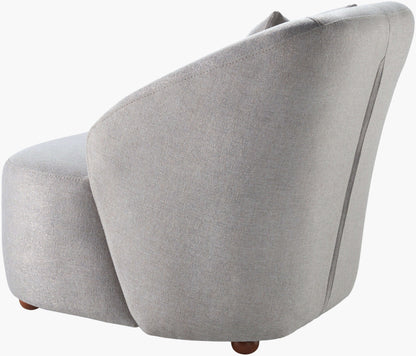 Cates TES-001 33"H x 33"W x 33"D Accent Chair- back and side view
