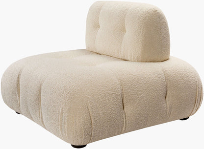 Rouen UEN-003 18"H x 44"W x 44"D Modular Chair- front and side view