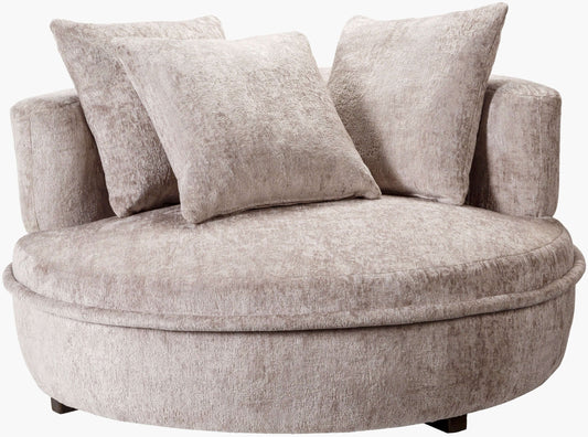 Valence VEC-002 26"H x 52"W x 52"D Accent Chair- front view with white background