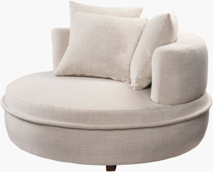 Valence VEC-001 26"H x 52"W x 52"D Accent Chair- front and side view