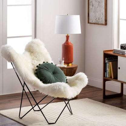 Nizhoni ZHO-003 35"H x 31"W x 31"D Accent Chair- front and side view